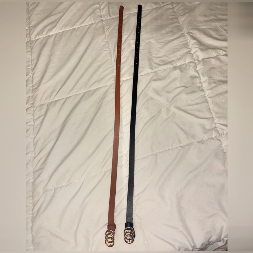 Black and Brown Leather Belts